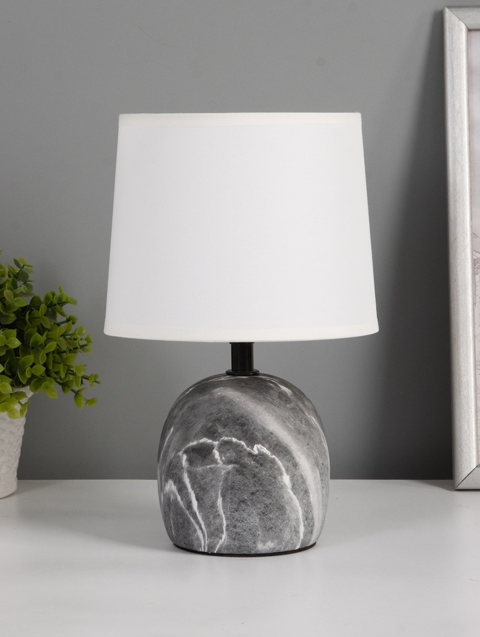 Лампа настольная G32118/1T, 1×40 Вт, E14, 16×16×25.5 см, серая