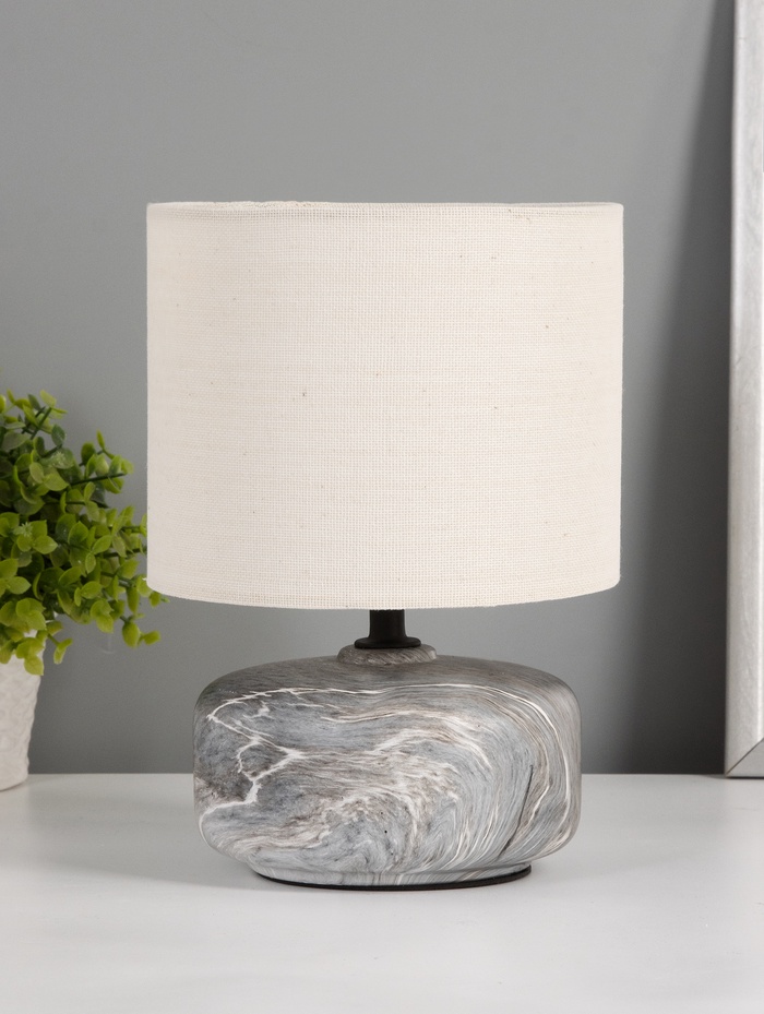 Лампа настольная G32180/1T, 1×40 Вт, E14, 16×16×23.5 см, серая