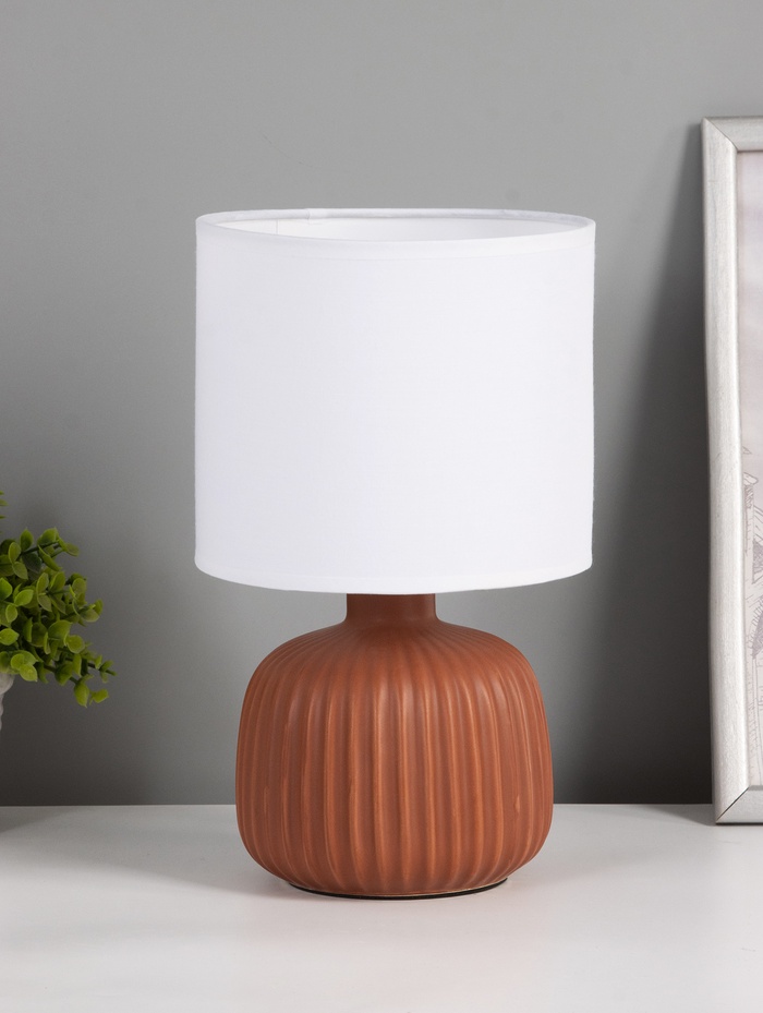 Лампа настольная G32183/1T, 1×40 Вт, E14, 16×16×27 см, оранжевая
