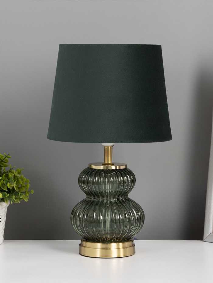 Лампа настольная G32190/1T, 1х40Вт, E14, 24х24х39 см, зелёный