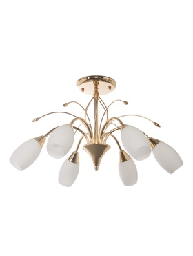 Люстра 12121/6, 6хE14, 40Вт, 58х58х35 см, цвет золото