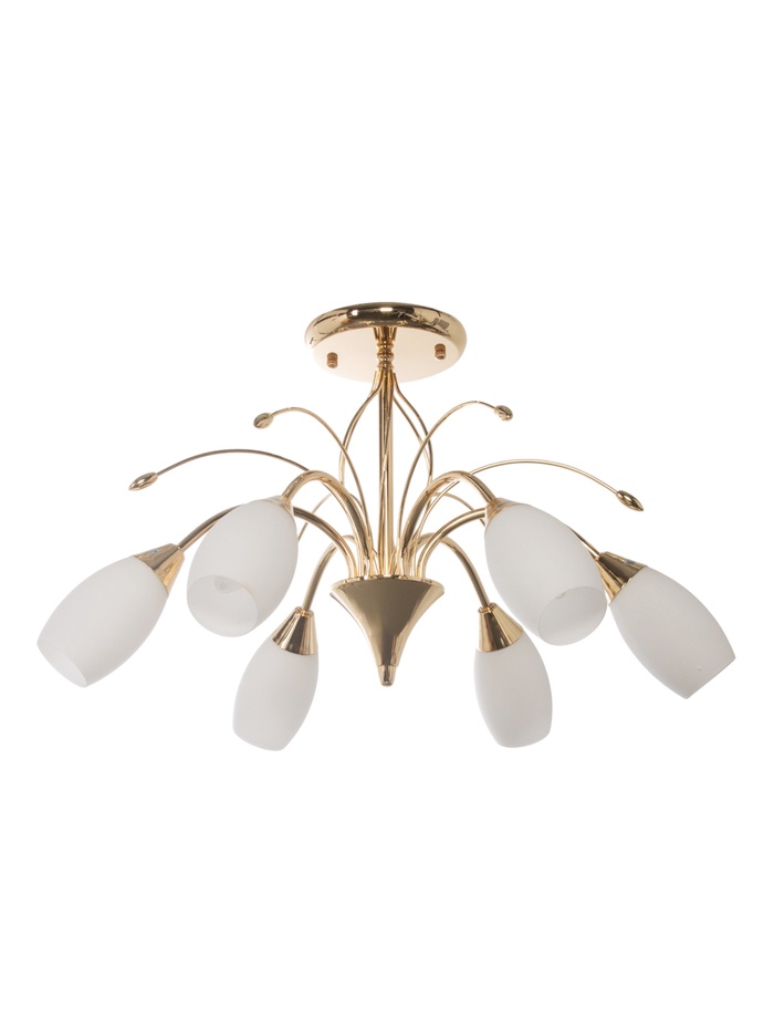 Люстра 12121/6, 6хE14, 40Вт, 58х58х35 см, цвет золото