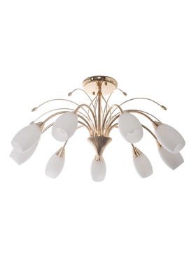 Люстра 12121/9, 9хE14, 40Вт, 70х70х35 см, цвет золото