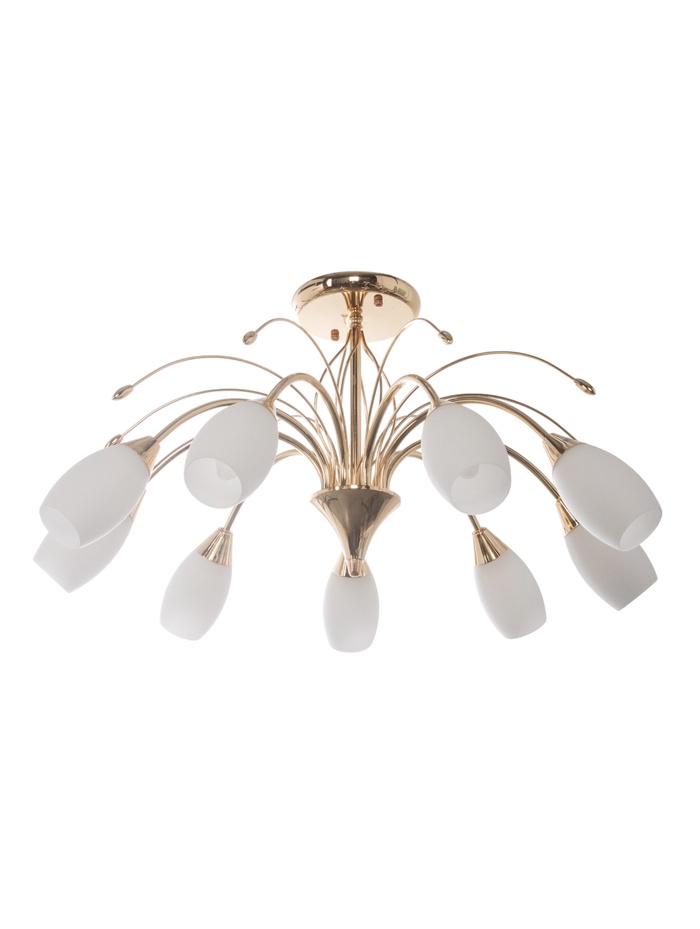 Люстра 12121/9, 9хE14, 40Вт, 70х70х35 см, цвет золото