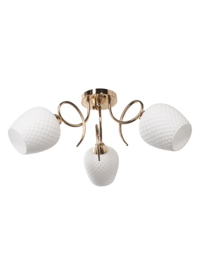 Люстра 12154/3, 1хE27, 40Вт, 50х50х23 см, цвет золото