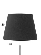 Торшер напольный 11107/1, 1хE27, 40 Вт, 41×41×148 см, чёрный, хромированный - Фото 5