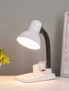 Настольная лампа MT210, 1хE27, 40Вт, органайзер, 18х11,5х30 см, белая - Фото 2