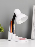 Настольная лампа MT210, 1хE27, 40Вт, органайзер, 18х11,5х30 см, белая - Фото 5