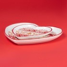 УЦЕНКА Набор блюд для сервировки новогодний Доляна «Финский лес», набор 2 шт., керамика, белый - Фото 4