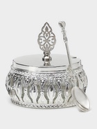 УЦЕНКА Сахарница “Ажур” с ложкой 10×10 см - Фото 2