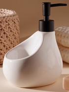 УЦЕНКА Дозатор Drop для моющего средства с подставкой для губки, цвет белый - Фото 5