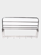 УЦЕНКА УЦЕНКА Полка откидная с держателем полотенец, 5 крючков - Фото 11