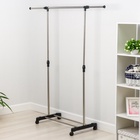 УЦЕНКА Вешалка напольная для одежды телеск, 1 перекл, подставка для обуви 80(145)х43х90(160) 110143 - Фото 2