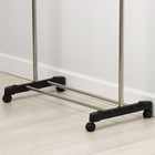 УЦЕНКА Вешалка напольная для одежды телеск, 1 перекл, подставка для обуви 80(145)х43х90(160) 110143 - Фото 3