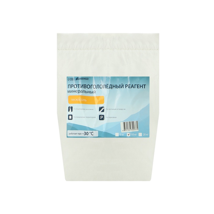 УЦЕНКА Реагент антигололедный, 10 кг, MPS (ПЕСКОСОЛЬ) -30 °С - Фото 1