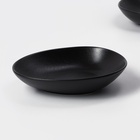 УЦЕНКА Набор тарелок Magistro Carbon, 21×18.5 см, 2 шт., фарфор, чёрный - Фото 4