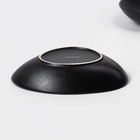 УЦЕНКА Набор тарелок Magistro Carbon, 21×18.5 см, 2 шт., фарфор, чёрный - Фото 5