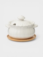 УЦЕНКА Сахарница на деревянной подставке "Bella Tenero. Тюльпан" 350 мл, с ложкой 11,5х9,5 см 9213 - Фото 2