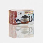 УЦЕНКА Чайник заварочный «Бруно», 750 л, 16×11.5×13 см, с металлическим ситом, стекло, коричневый - Фото 5