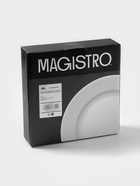 УЦЕНКА Набор обеденных тарелок Magistro Basic bistro, d=27 см, набор 6 шт., фарфор, белый - Фото 5