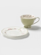 УЦЕНКА Чайная пара WY Spring flowers, 220 мл, фарфор, зелёная - Фото 2