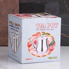 УЦЕНКА Чайник заварочный «Султан», 1.2 л, нержавеющая 201 сталь, хромированный - Фото 5