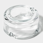 УЦЕНКА Набор пепельниц Lav «Кеф», 7.1×3.7 см, 2 шт., стекло, прозрачный - Фото 3