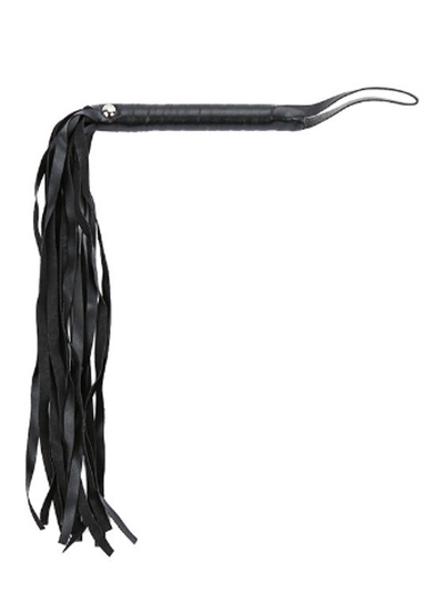 Плетка БДСМ, кистевая, черная, кожзам