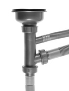 Мойка кухонная ZEIN, накладная, двойная, 0.6 мм, 80×48×15 см, 3 1/2’’, с сифоном - Фото 6