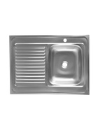 Мойка кухонная ZEIN, накладная, правая, 0.4 мм, 80×60×16 см, 1 1/2’’, без сифона - Фото 2
