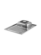 Мойка кухонная ZEIN, накладная, правая, 0.4 мм, 80×60×16 см, 3 1/2’’, с сифоном - Фото 4