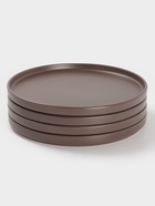 УЦЕНКА Набор тарелок Доляна «Гранит», 4 шт., d=26 см, керамика, коричневый - Фото 2