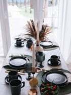 УЦЕНКА Набор тарелок Доляна «Гранит», 4 шт., d=26 см, керамика, коричневый - Фото 10