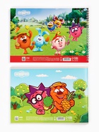 Альбомы для рисования, А4, 32 листа и 40 листов, на склейке, на пружине, Смешарики, набор 2 шт. - фото 123131711