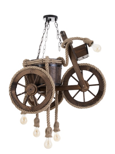 УЦЕНКА Светильник «Мотоцикл», 5хЕ27, 40 Вт, чёрный, 52×34×33 см