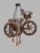 УЦЕНКА Светильник «Мотоцикл», 5хЕ27, 40 Вт, чёрный, 52×34×33 см - Фото 2