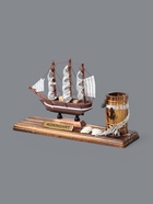 УЦЕНКА Набор настольный «Корабль» с карандашницей 22×7×15 см - Фото 6