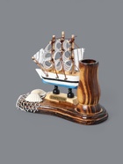 УЦЕНКА Карандашница дерево «Сувенирная модель корабля с сетью», 6.5×14×11.5 см, МИКС - Фото 4