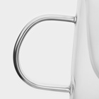 УЦЕНКА Набор кружек с двойными стенками Доляна «Кофе», 200 мл, 13×9.5×8 см, 2 шт., стекло, прозрачный - Фото 5