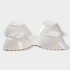 УЦЕНКА Менажница 4 ячейки Magistro «Лист Бланш», 27×4 см, белая - Фото 3