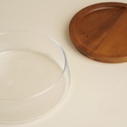 УЦЕНКА Фруктовница SL Home «Южная акация», 1 л, 19×6 см, с крышкой, стекло, прозрачная - Фото 4