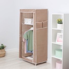 УЦЕНКА Шкаф тканевый каркасный, складной LaDо́m, 70×45×150 см, бежевый - Фото 6