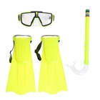 УЦЕНКА Набор для плавания детский ONLYTOP: маска, трубка, ласты безразмерные, МИКС - Фото 3