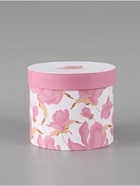 Набор шляпных коробок 5 в 1 «Нежные лилии», 13×14 - 19.5×22 см  (артикул 10960364)  большой выбор товаров оптом и в розницу по низким ценам с доставкой