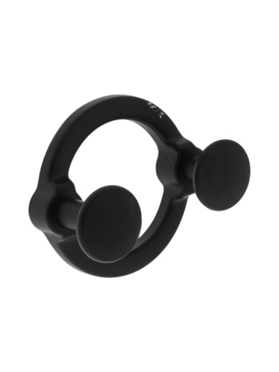 УЦЕНКА Крючок мебельный CAPPIO BELLO, двухрожковый, цвет черный