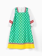 Карнавальный костюм русский народный для девочки «Аленушка», зелёный, р. 122 11009766