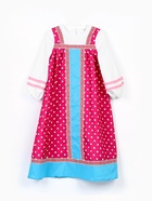 Карнавальный костюм русский народный для девочки «Аленушка», розовый, р. 122 - Фото 5