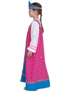 Карнавальный костюм русский народный для девочки «Аленушка», розовый, р. 134 - фото 122966571