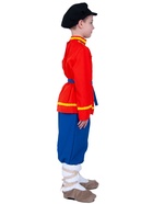 Карнавальный костюм русский народный для мальчика «Иванушка», рубаха, штаны, картуз, лапти, р. 128 - фото 122966576