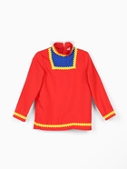 Карнавальный костюм русский народный для мальчика «Иванушка», рубаха, штаны, картуз, лапти, р. 128 - Фото 8